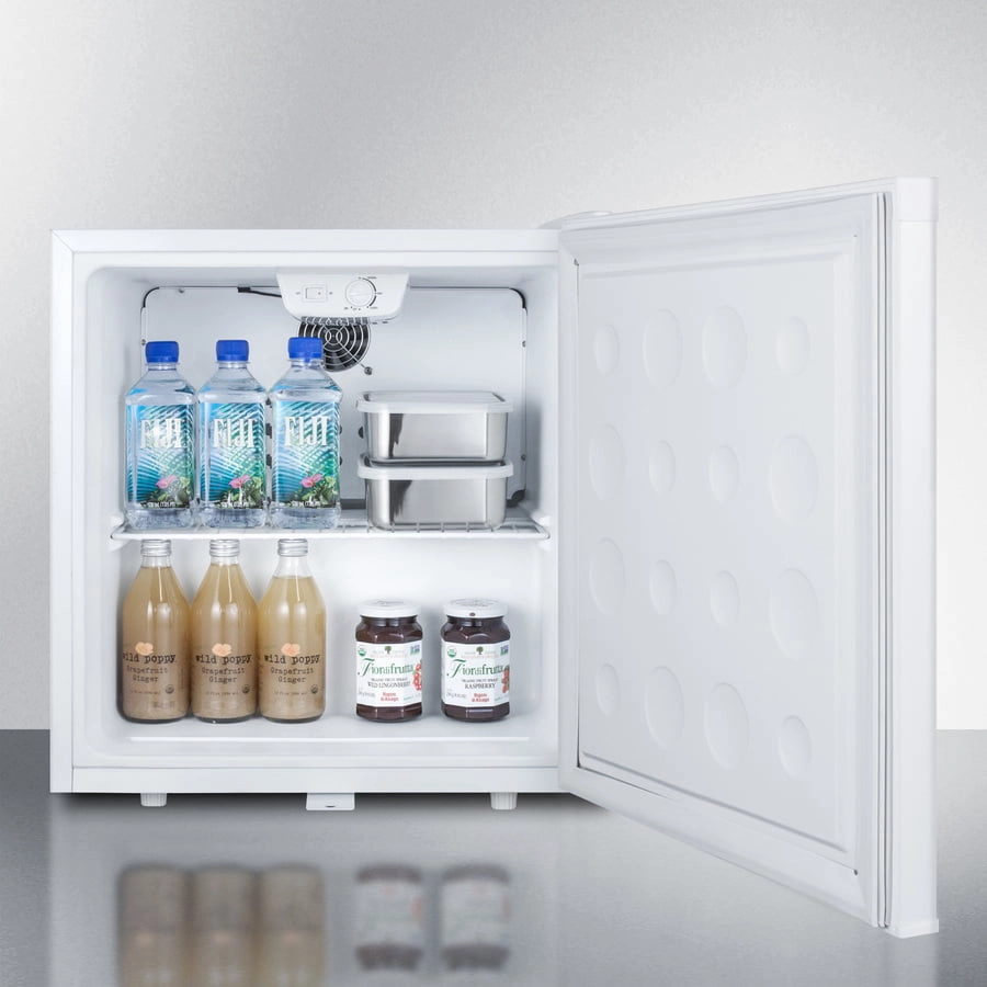 Summit FFAR23L Compact 1.7 Cu.Ft. All-Refrigerator In White With Automatic Defrost, Front Lock, And Flat Door Liner