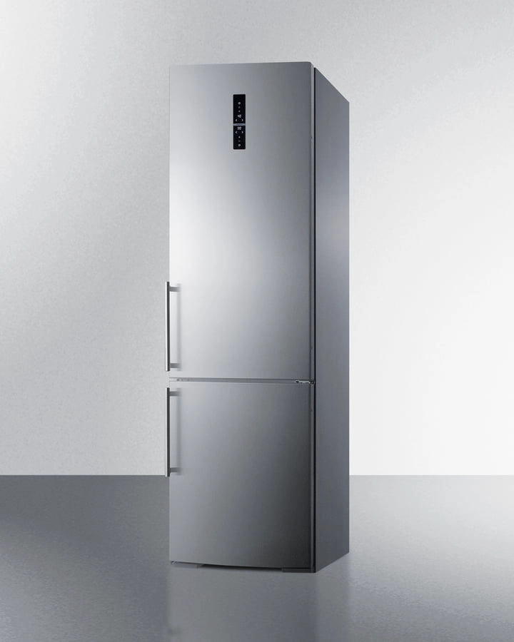 Summit FFBF181ESIM 24" Wide Bottom Freezer Refrigerator With Icemaker