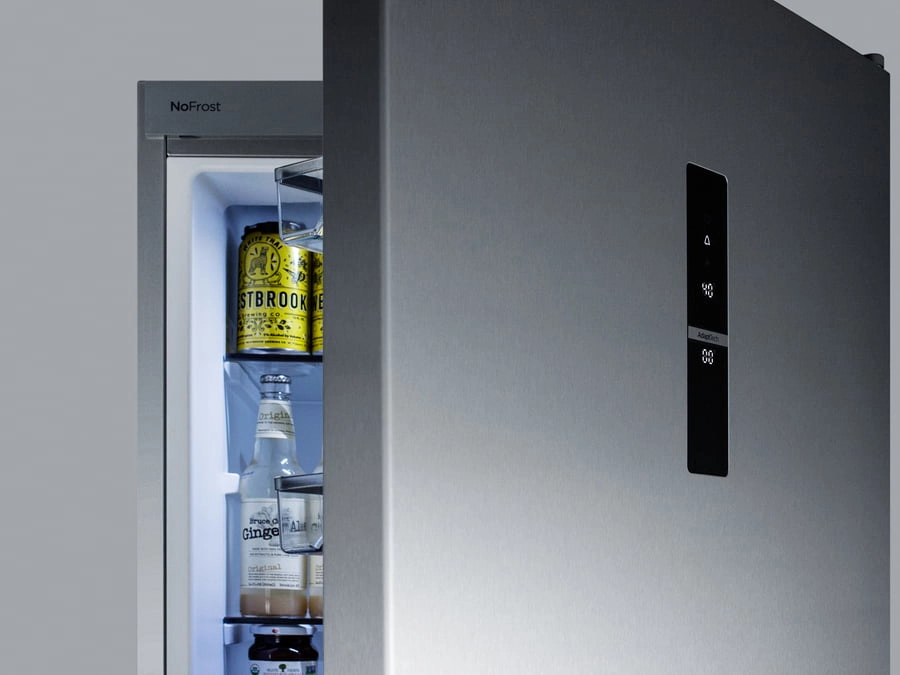 Summit FFBF181ESIM 24" Wide Bottom Freezer Refrigerator With Icemaker