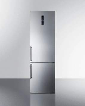 Summit FFBF181ESIM 24" Wide Bottom Freezer Refrigerator With Icemaker Freestanding Refrigerators freestanding fridge freezer combo
