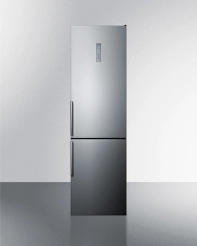 Summit FFBF192SSIM 24" Wide Bottom Freezer Refrigerator With Icemaker Freestanding Refrigerators freestanding fridge freezer combo
