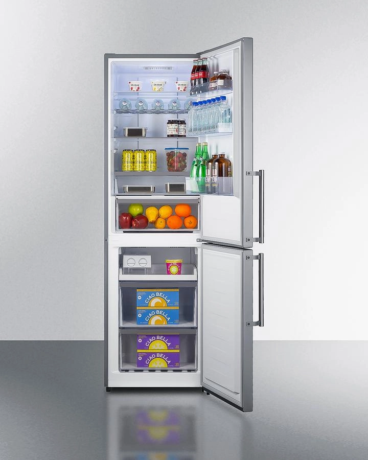 Summit FFBF235PL 24" Wide Bottom Freezer Refrigerator