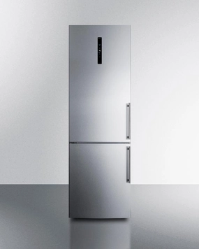Summit FFBF249SS2IMLHD 24" Wide Bottom Freezer Refrigerator With Icemaker Freestanding Refrigerators freestanding fridge freezer combo