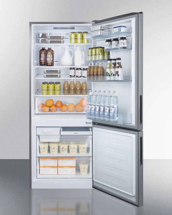 Summit FFBF279SS 28" Wide Bottom Freezer Refrigerator