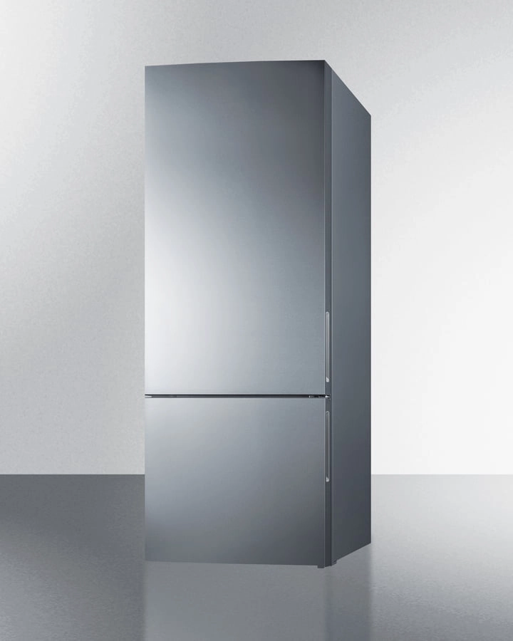Summit FFBF279SSIM 28" Wide Built-In Bottom Freezer Refrigerator With Icemaker