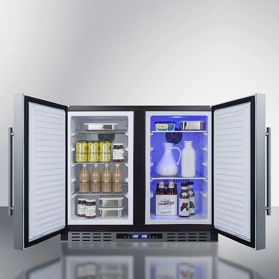 Summit FFRF36ADA 36" Wide Built-In Refrigerator-Freezer, Ada Compliant