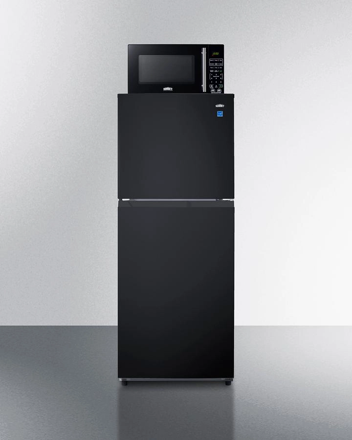 Summit MRF1087BA Microwave/Refrigerator-Freezer Combination With Allocator Freestanding Refrigerators freestanding fridge freezer combo