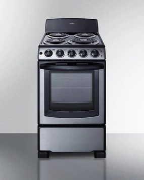 Summit PROEL20SS 20" Wide Electric Coil Range Freestanding Ranges freestanding dual fuel range 30 inch