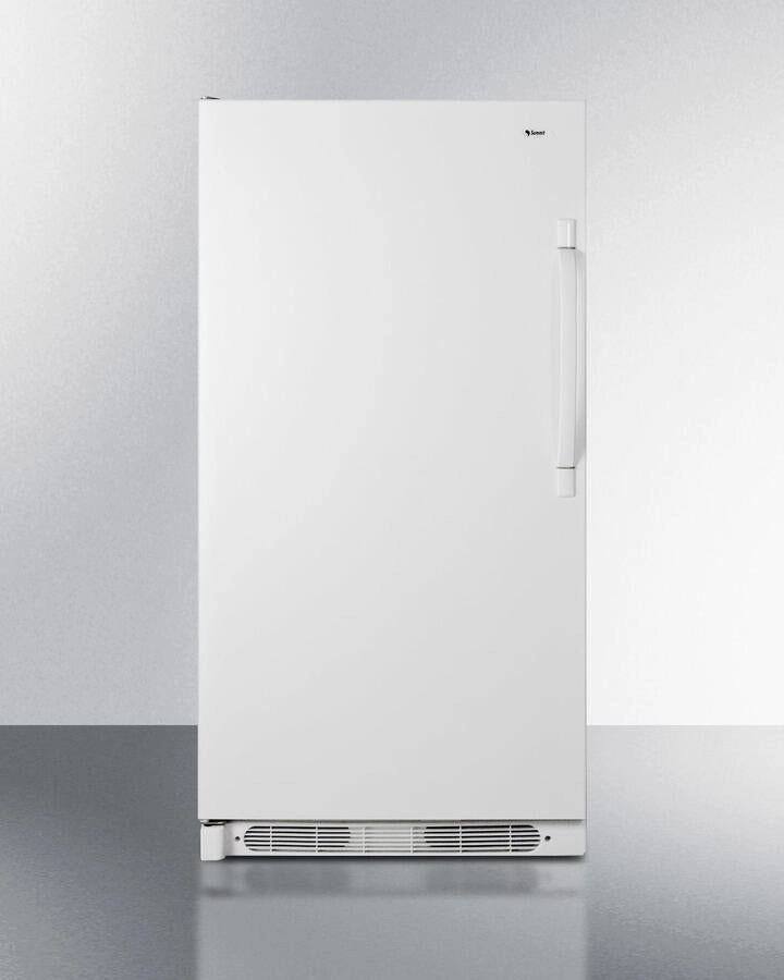 Summit R17FFLHD Large Capacity All-Refrigerator With Frost-Free Operation And Fan-Forced Cooling; Left Hand Door Swing Freestanding Refrigerators freestanding fridge freezer combo