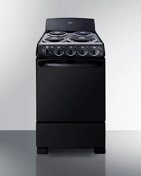 Summit RE2031B 20" Wide Electric Coil Range Freestanding Ranges freestanding dual fuel range 30 inch