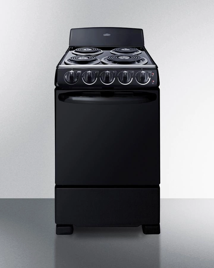 Summit RE2031B 20" Wide Electric Coil Range Freestanding Ranges freestanding dual fuel range 30 inch