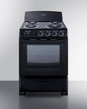 Summit RE2413B 24" Wide Electric Coil Range Freestanding Ranges freestanding dual fuel range 30 inch