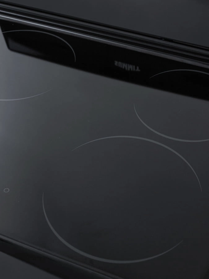 Summit REX2431B 24" Wide Smooth-Top Electric Range In Black, With Lower Storage Drawer And Oven Window; Available Winter 2018 To Replace Model Rex243B