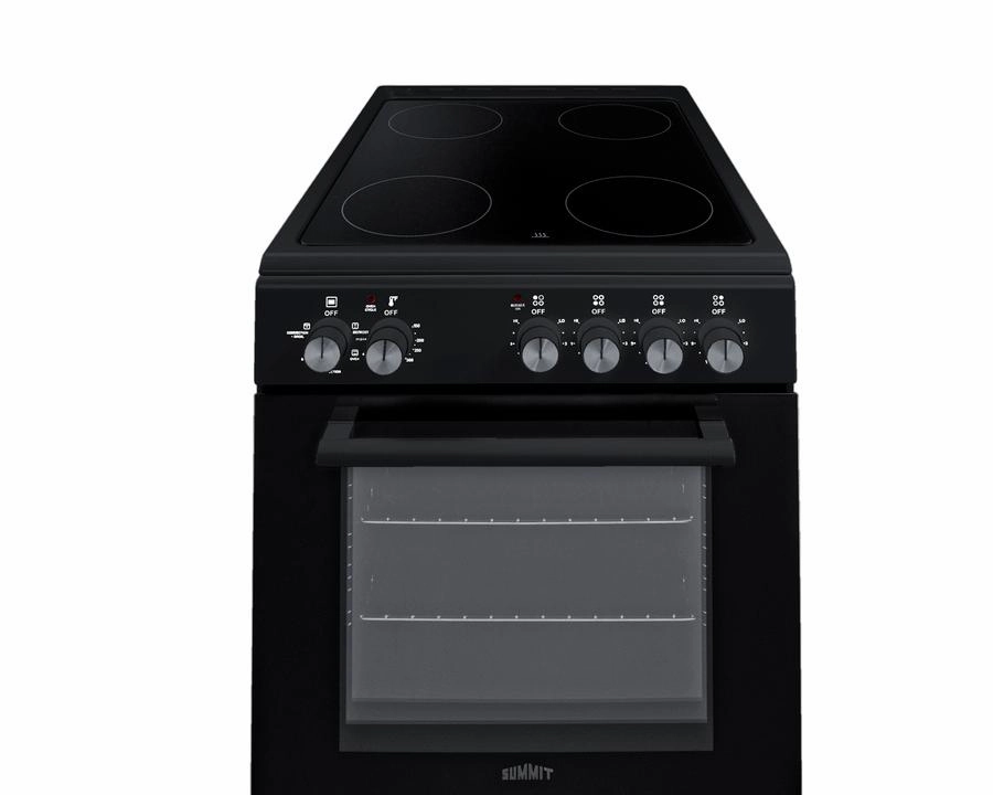 Summit REXT20BL 20" Wide Electric Smooth-Top Range