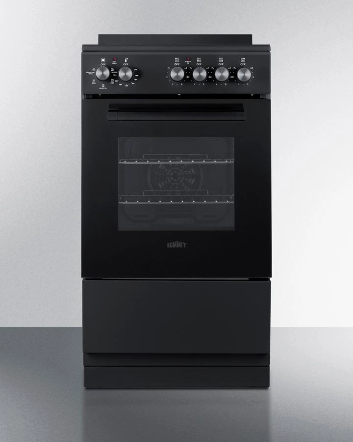 Summit REXT20BL 20" Wide Electric Smooth-Top Range