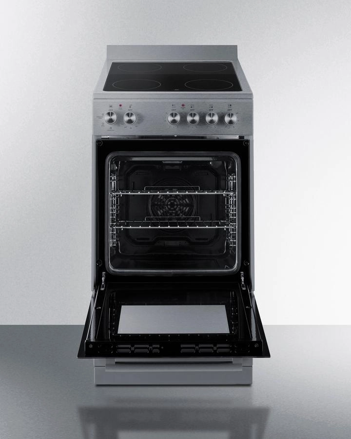 Summit REXT20SS 20" Wide Electric Smooth-Top Range