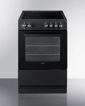 Summit REXT24BL 24" Wide Electric Smooth-Top Range Freestanding Ranges freestanding dual fuel range 30 inch