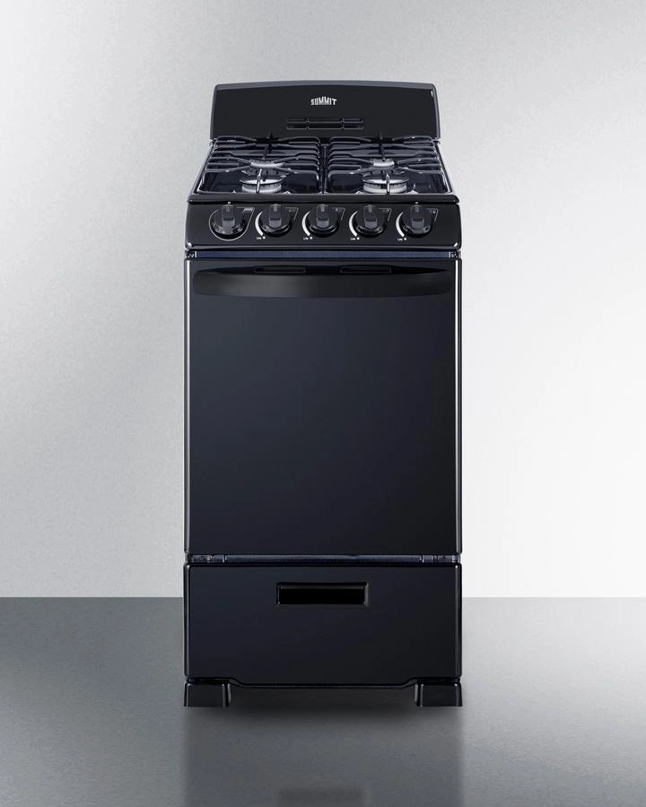 Summit RG201B 20" Wide Gas Range Freestanding Ranges freestanding dual fuel range 30 inch