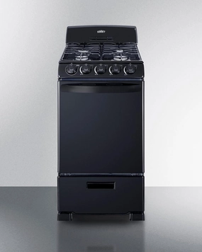 Summit RG201B 20" Wide Gas Range Freestanding Ranges freestanding dual fuel range 30 inch