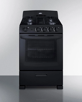 Summit RG2402B 24" Wide Gas Range Freestanding Ranges freestanding dual fuel range 30 inch