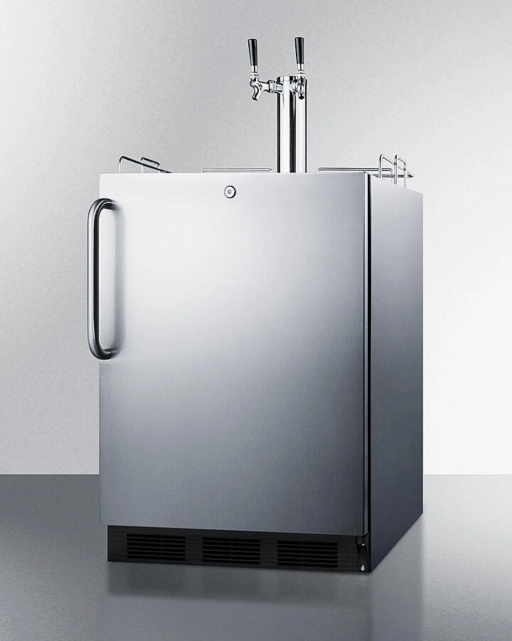 Summit SBC54OSBIADAWKDTWIN 24" Wide Outdoor Wine Kegerator, Ada Compliant