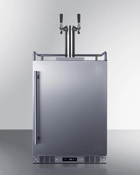 Summit SBC683OSTWIN 24" Wide Built-In Outdoor Beer Kegerator Outdoor Refrigerators,outdoor mini fridge