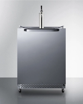 Summit SBC695OSTL 24" Wide Built-In Outdoor Kegerator With Taplock Outdoor Refrigerators,outdoor mini fridge