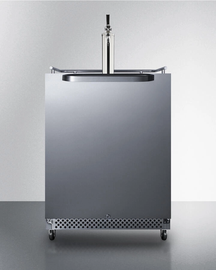 Summit SBC695OSTL 24" Wide Built-In Outdoor Kegerator With Taplock Outdoor Refrigerators,outdoor mini fridge
