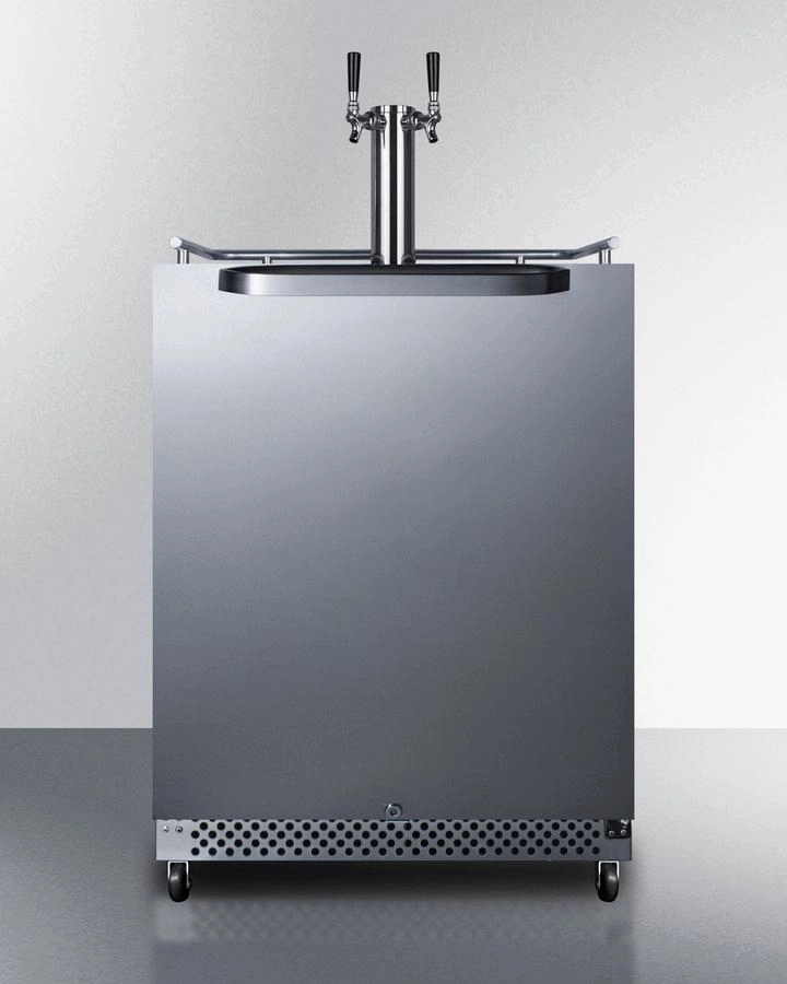 Summit SBC696OSWKDTWIN 24" Wide Built-In Outdoor Wine Kegerator Outdoor Refrigerators,outdoor mini fridge