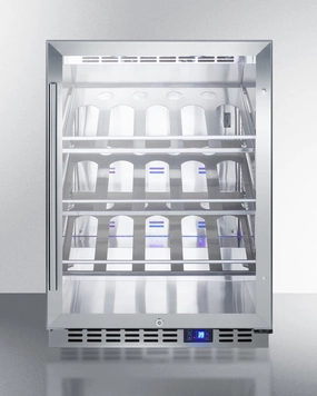 Summit SCR611GLOSCH 24" Wide Single Zone Outdoor Commercial Wine Cellar Outdoor Refrigerators,outdoor mini fridge