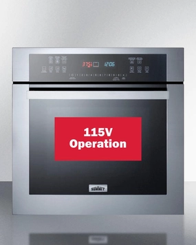 Summit SEW24115 24" Wide Electric Wall Oven, 115V Wall Ovens convection wall oven with steam assist