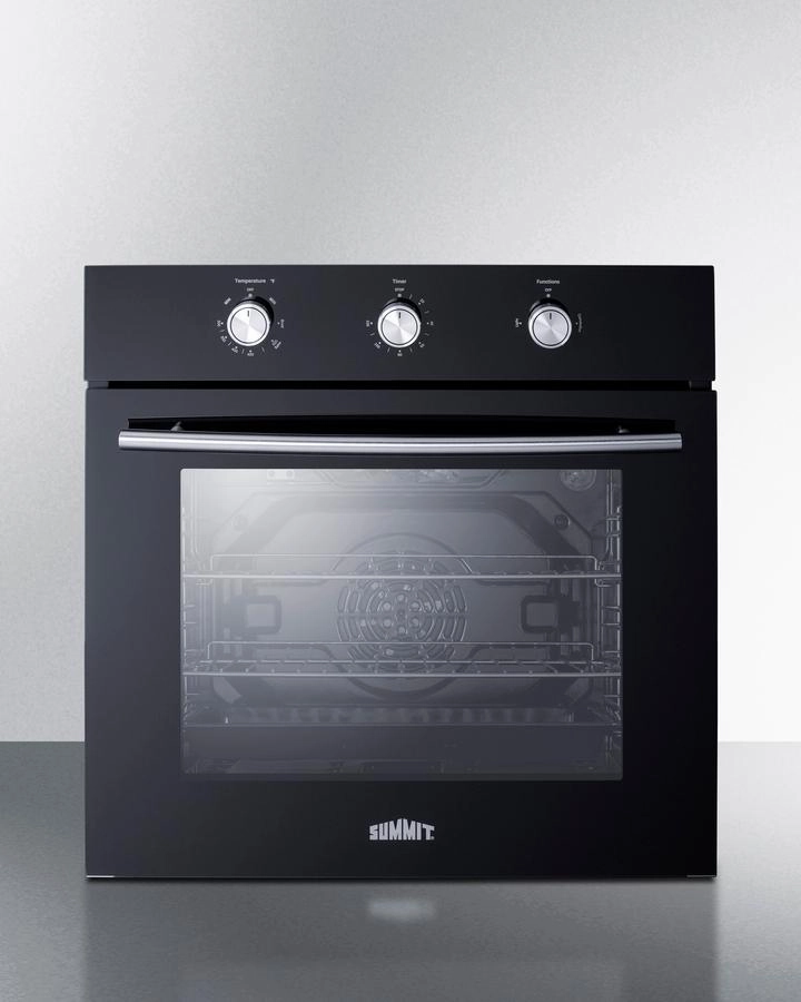 Summit SGW242BKLP 24" Wide Lp Gas Wall Oven Wall Ovens convection wall oven with steam assist