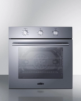 Summit SGW243SS 24" Wide Gas Wall Oven Wall Ovens convection wall oven with steam assist