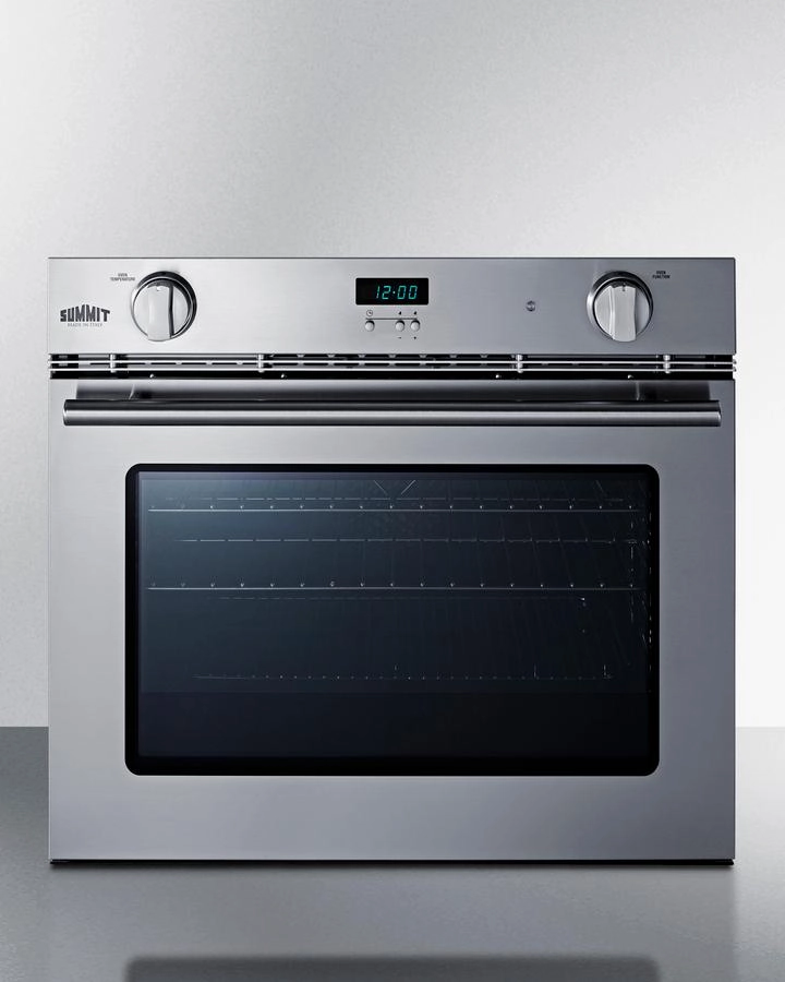 Summit SGWOGD27 27" Wide Gas Wall Oven Wall Ovens convection wall oven with steam assist