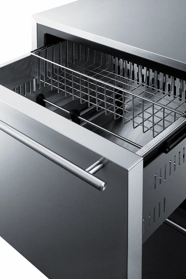 Summit SPFF51OS2D 24" Outdoor 2-Drawer All-Freezer