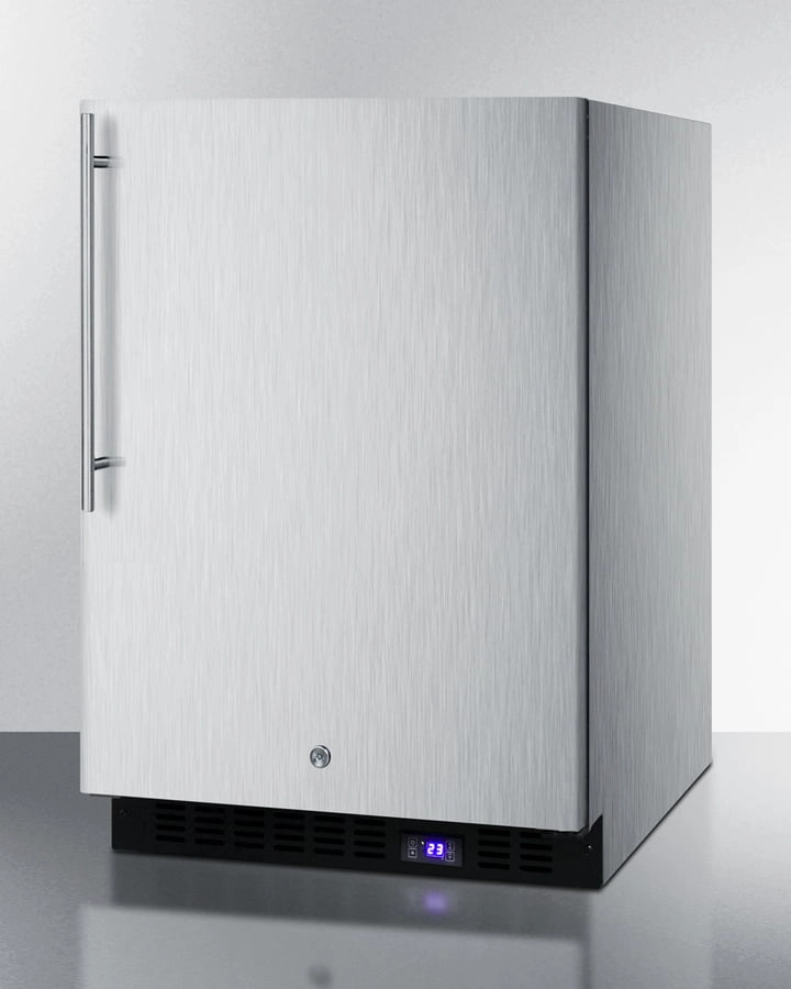 Summit SPFF51OSCSSHVIM 24" Wide Outdoor All-Freezer With Icemaker