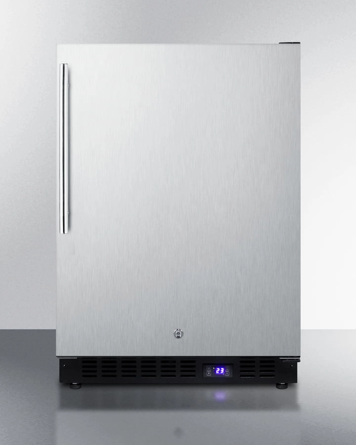 Summit SPFF51OSCSSHVIM 24" Wide Outdoor All-Freezer With Icemaker Outdoor Freezers,outdoor rated freezer