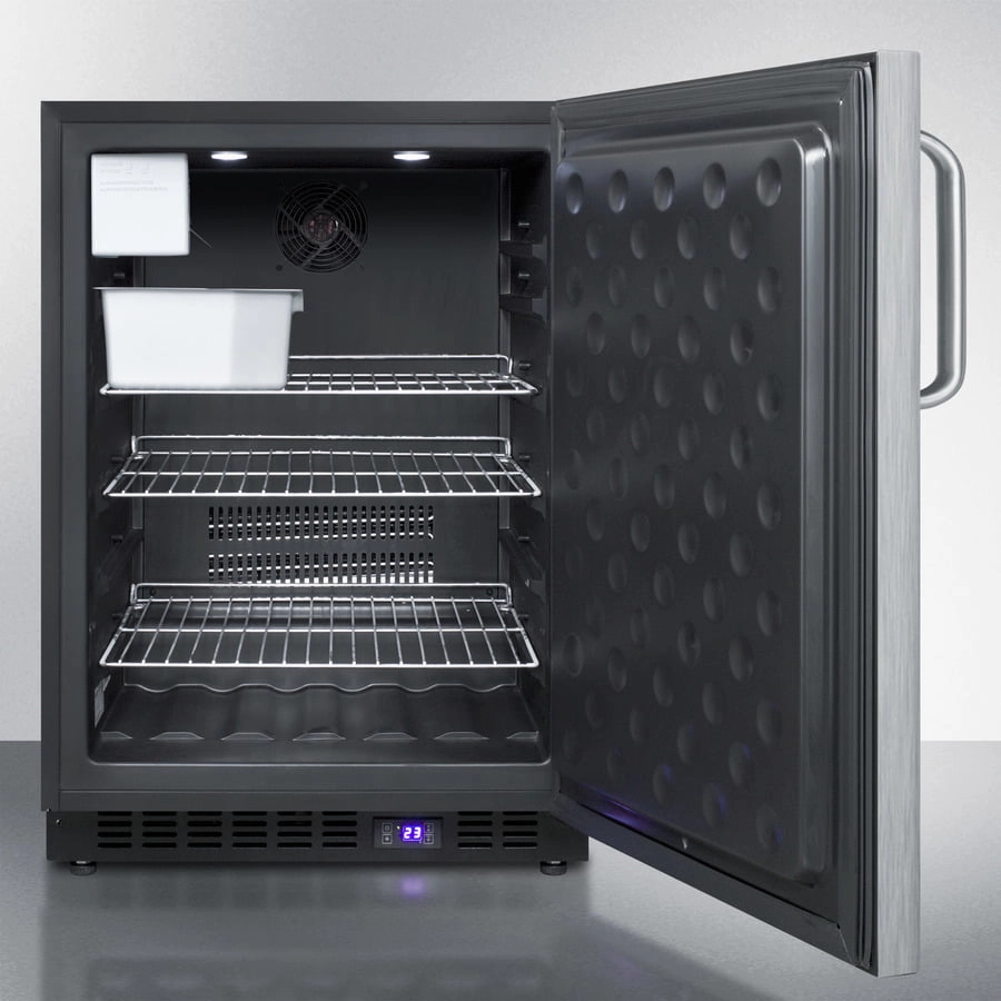Summit SPFF51OSCSSTBIM 24" Wide Outdoor All-Freezer With Icemaker