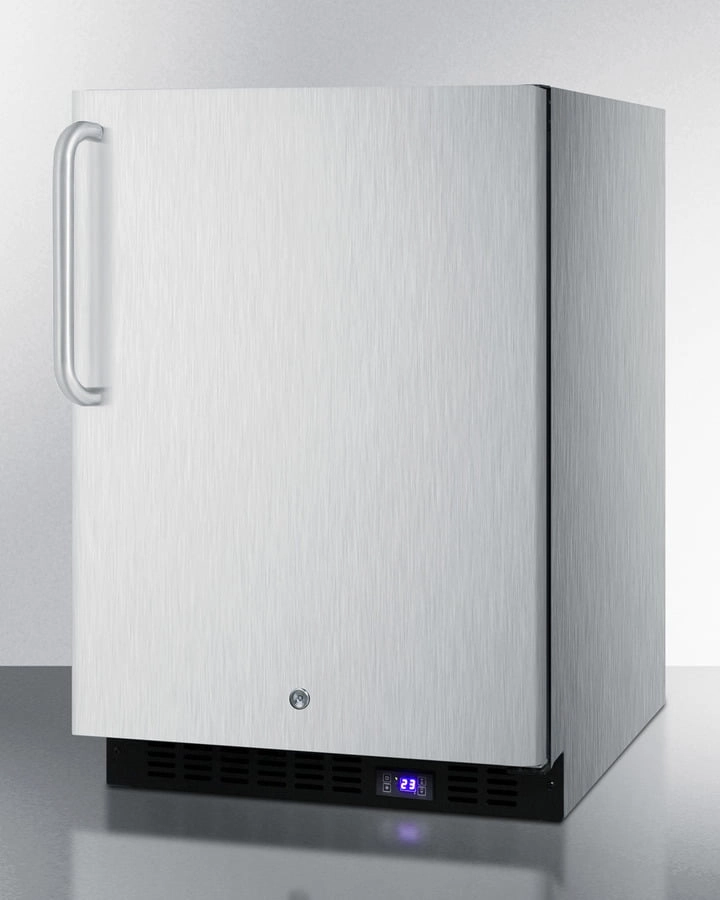 Summit SPFF51OSCSSTBIM 24" Wide Outdoor All-Freezer With Icemaker