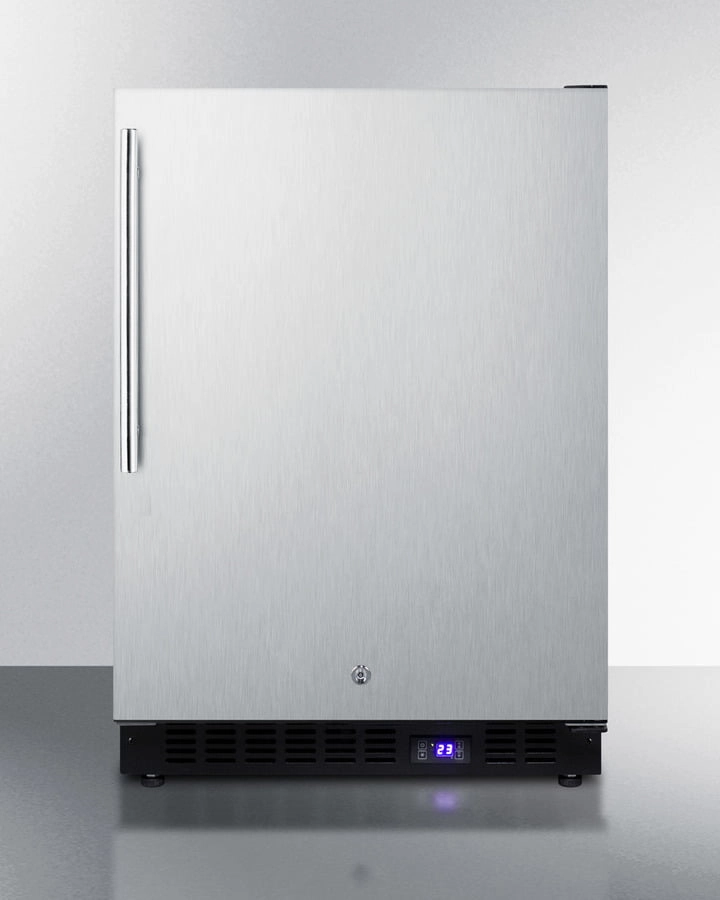 Summit SPFF51OSSSHVIM 24" Wide Outdoor All-Freezer With Icemaker Outdoor Freezers,outdoor rated freezer