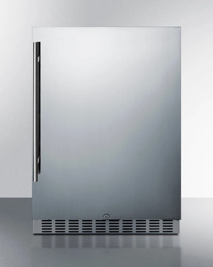 Summit SPR629WCSS 24" Wide Built-In Outdoor All-Refrigerator Undercounter Refrigerators 24 inch undercounter fridge for kitchen