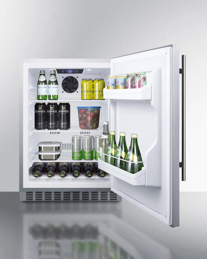 Summit SPR629WCSS 24" Wide Built-In Outdoor All-Refrigerator