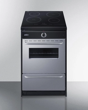 Summit TEM665BW 24" Wide Induction Range Freestanding Ranges freestanding dual fuel range 30 inch