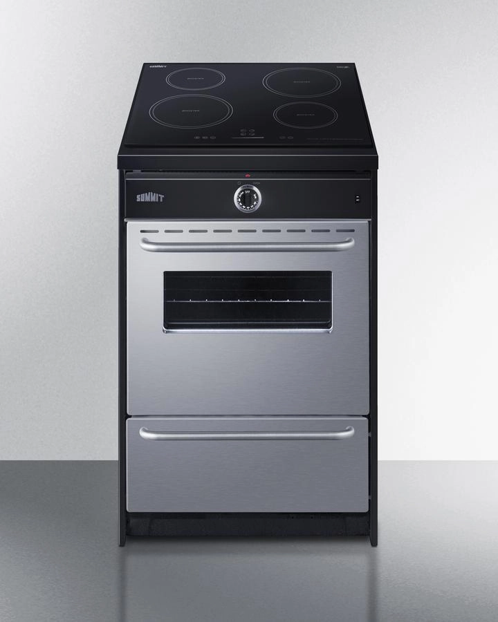 Summit TEM665BW 24" Wide Induction Range Freestanding Ranges freestanding dual fuel range 30 inch