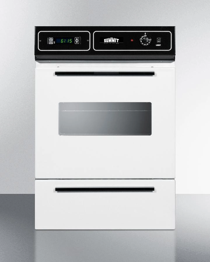 Summit WEM715KW 24" Wide Electric Wall Oven, 115V Wall Ovens convection wall oven with steam assist