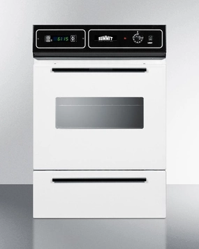 Summit WEM715KW 24" Wide Electric Wall Oven, 115V Wall Ovens convection wall oven with steam assist