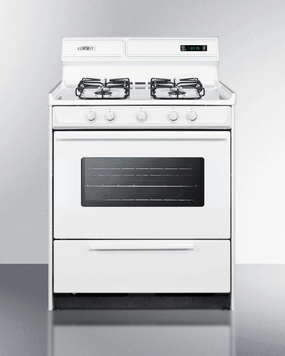 Summit WTM2307KSW 30" Wide Gas Range Freestanding Ranges freestanding dual fuel range 30 inch