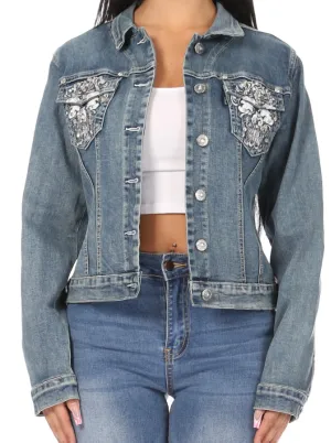 Super Cool Denim Jacket In Blue