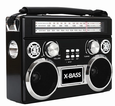 Supersonic Retro 3-Band Bluetooth Speaker/Radio with Flashlight Kitchen Appliances