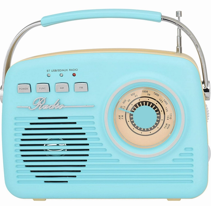 Supersonic Retro Portable Bluetooth Wireless Speaker with AM/FM (3 Colors) (On Sale!)